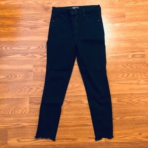 A&F Black High Waisted Denim 27 Short